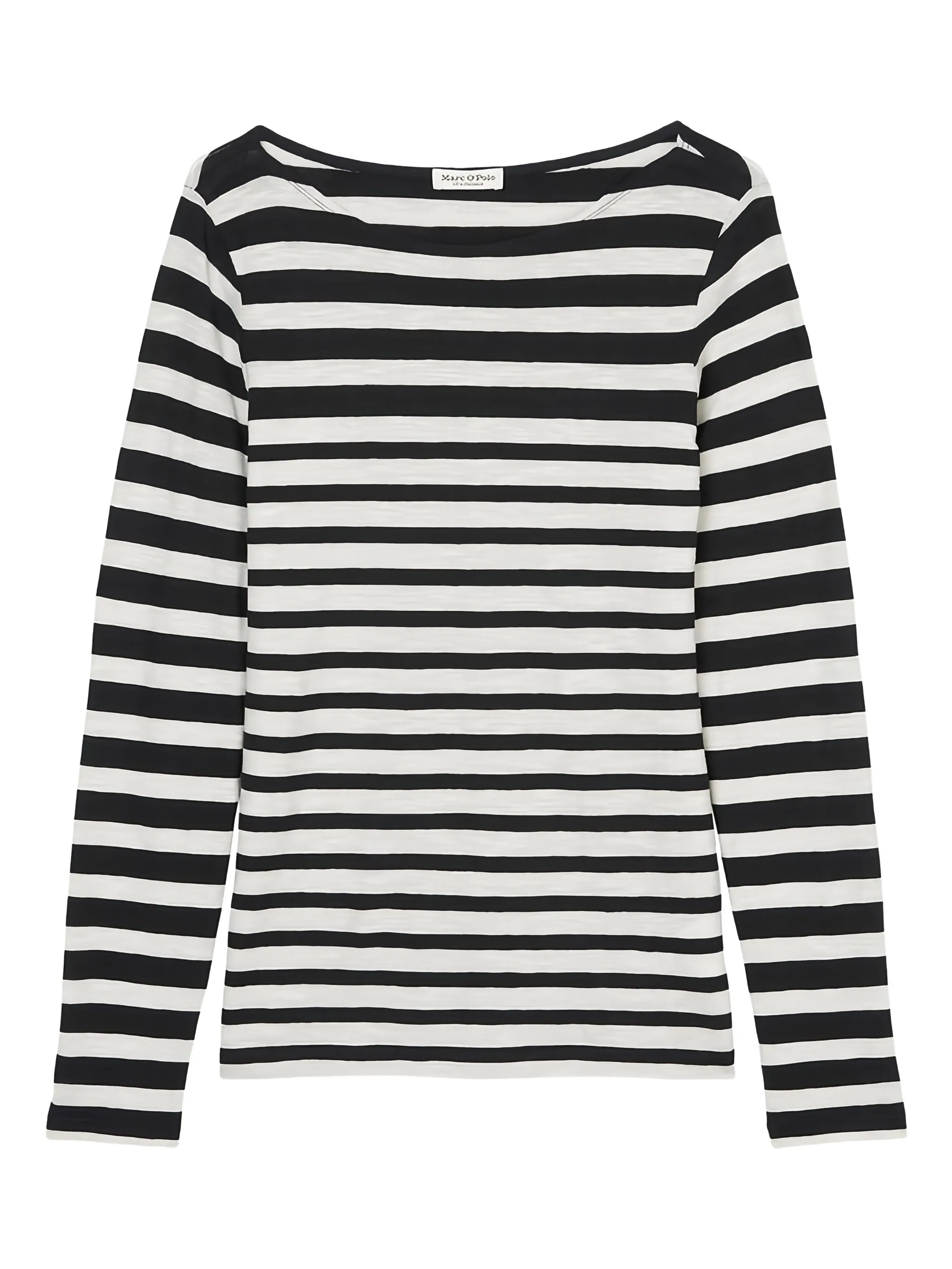 

Полосатый топ с длинными рукавами Marc O'Polo, белый