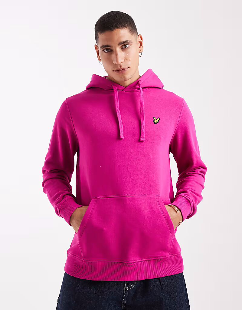 

Толстовка Lyle & Scott со средними слоями в цвете фуксия x590