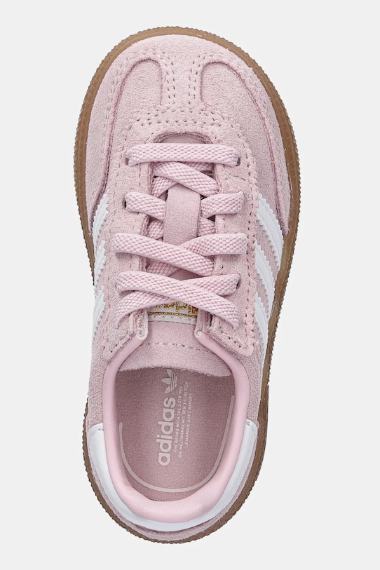 Детские замшевые кроссовки Handball Spezial Adidas Originals, розовый — фото 4