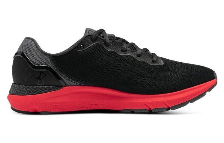 Кроссовки мужские Hovr Sonic 6 с низким верхом, черные/красные Under Armour — фото 2