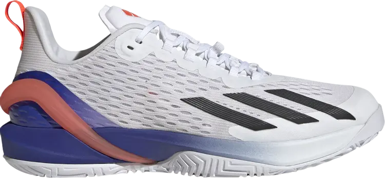 

Кроссовки Adizero Cybersonic 'White Blue Solar Red', белый