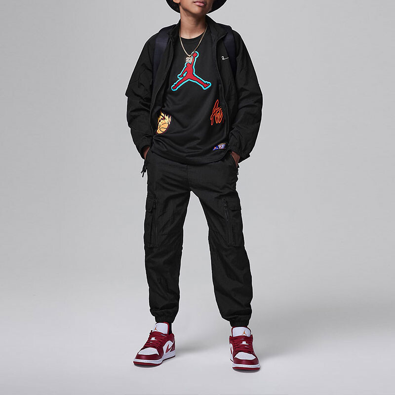 Детские баскетбольные рубашки Jordan Kids, цвет Black — фото 3