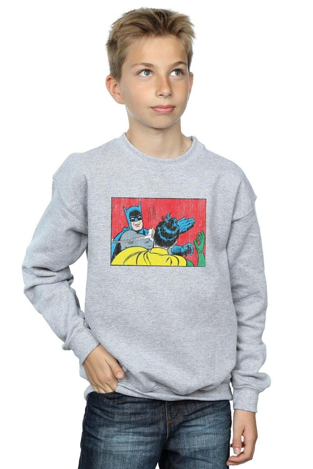 

Толстовка Batman Robin Slap DC Comics, серый