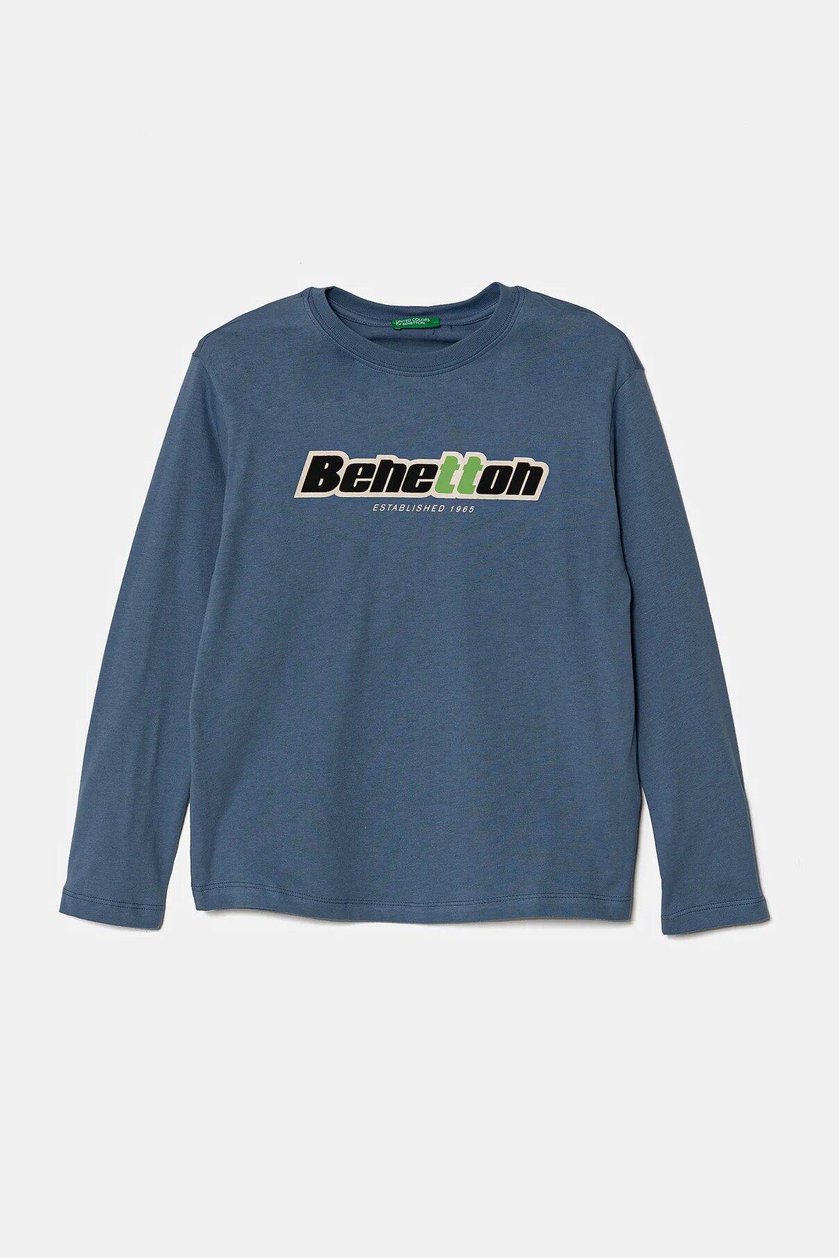

Хлопковая детская кофта с длинными рукавами United Colors Of Benetton, синий