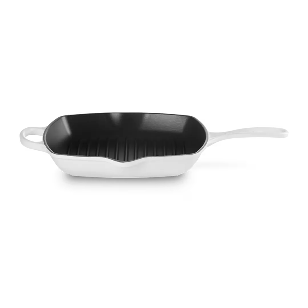 

Чугунная квадратная сковорода-гриль Le Creuset, белый