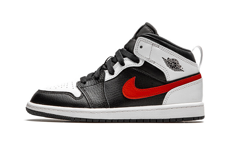 

Кроссовки Jordan 1 Mid White Black Chile Red PS