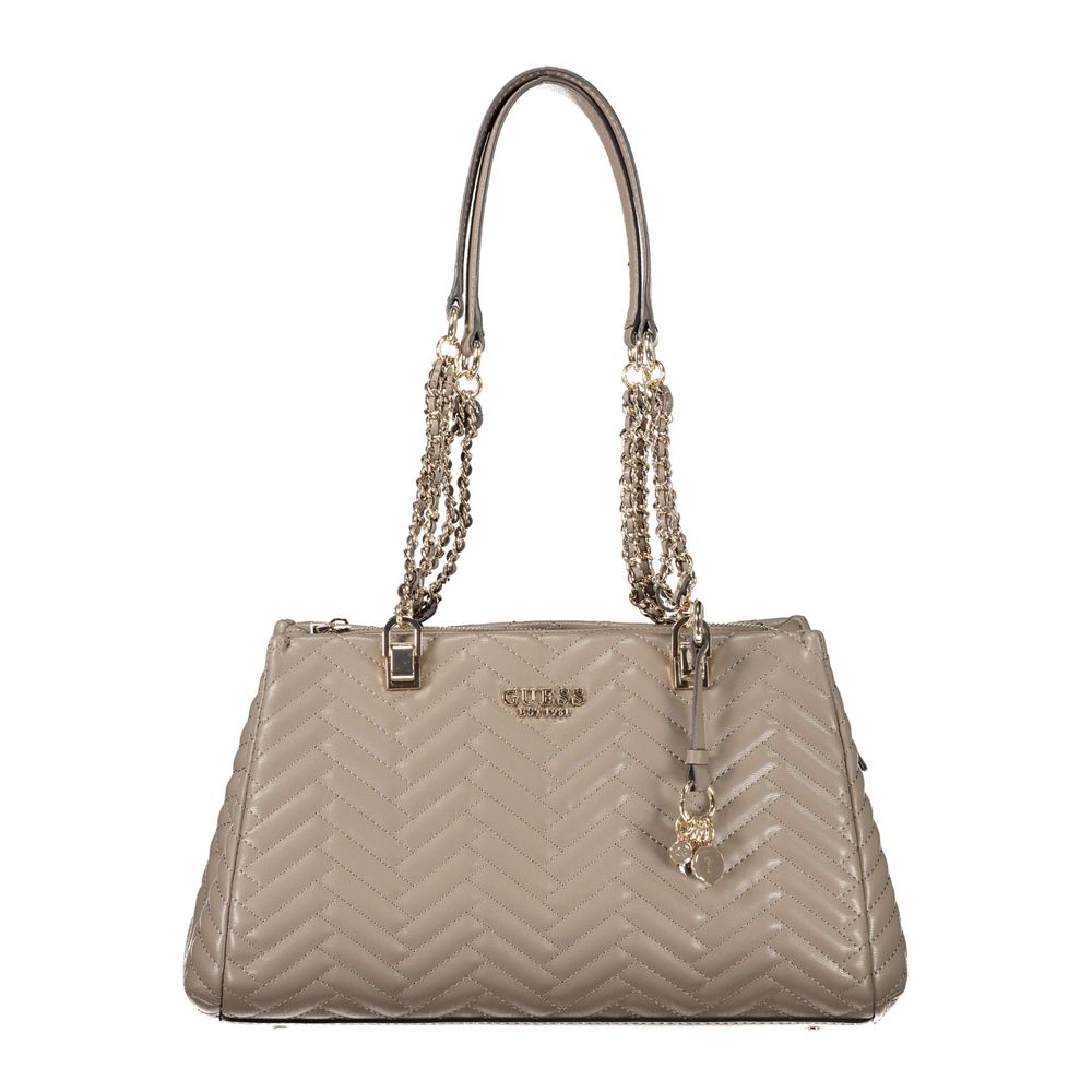 

Коричневая полиэтиленовая женская сумка Guess Shoes, коричневый