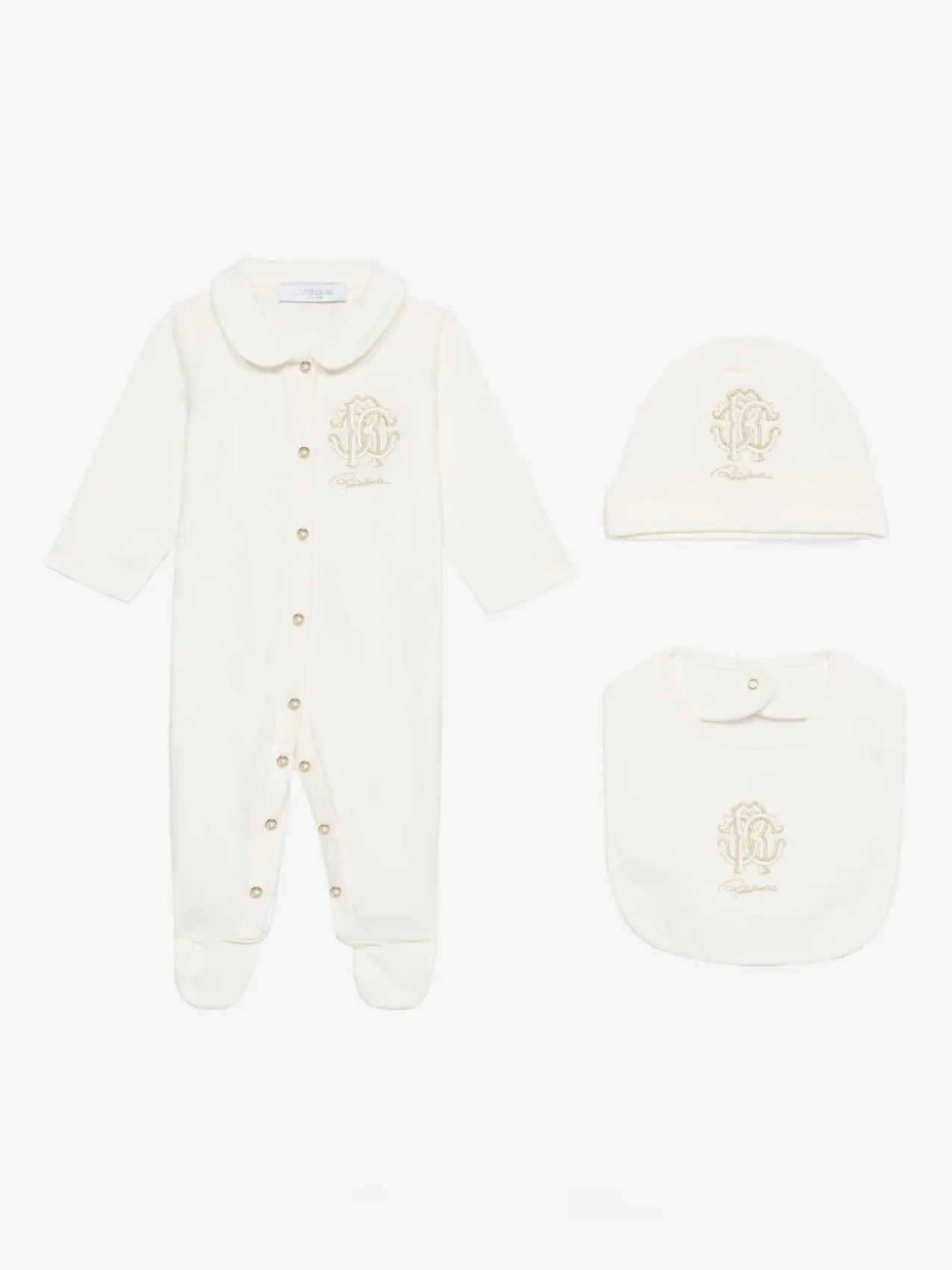 

Пижама с вышитым логотипом Roberto Cavalli Junior, нейтральный