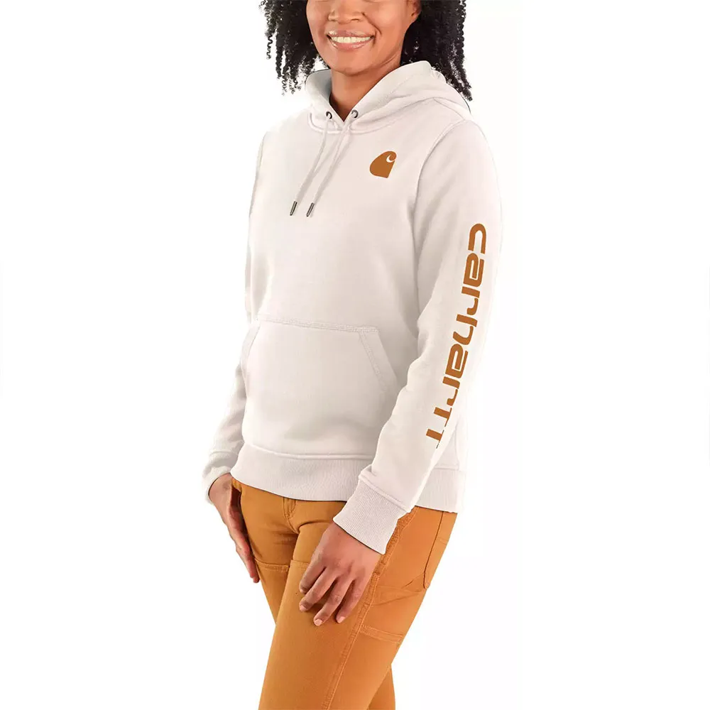 

Худи Carhartt Relaxed Fit Midweight Logo Sleeve Graphic, бежевый
