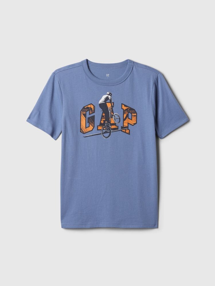 

Детская футболка с логотипом Gap, синий