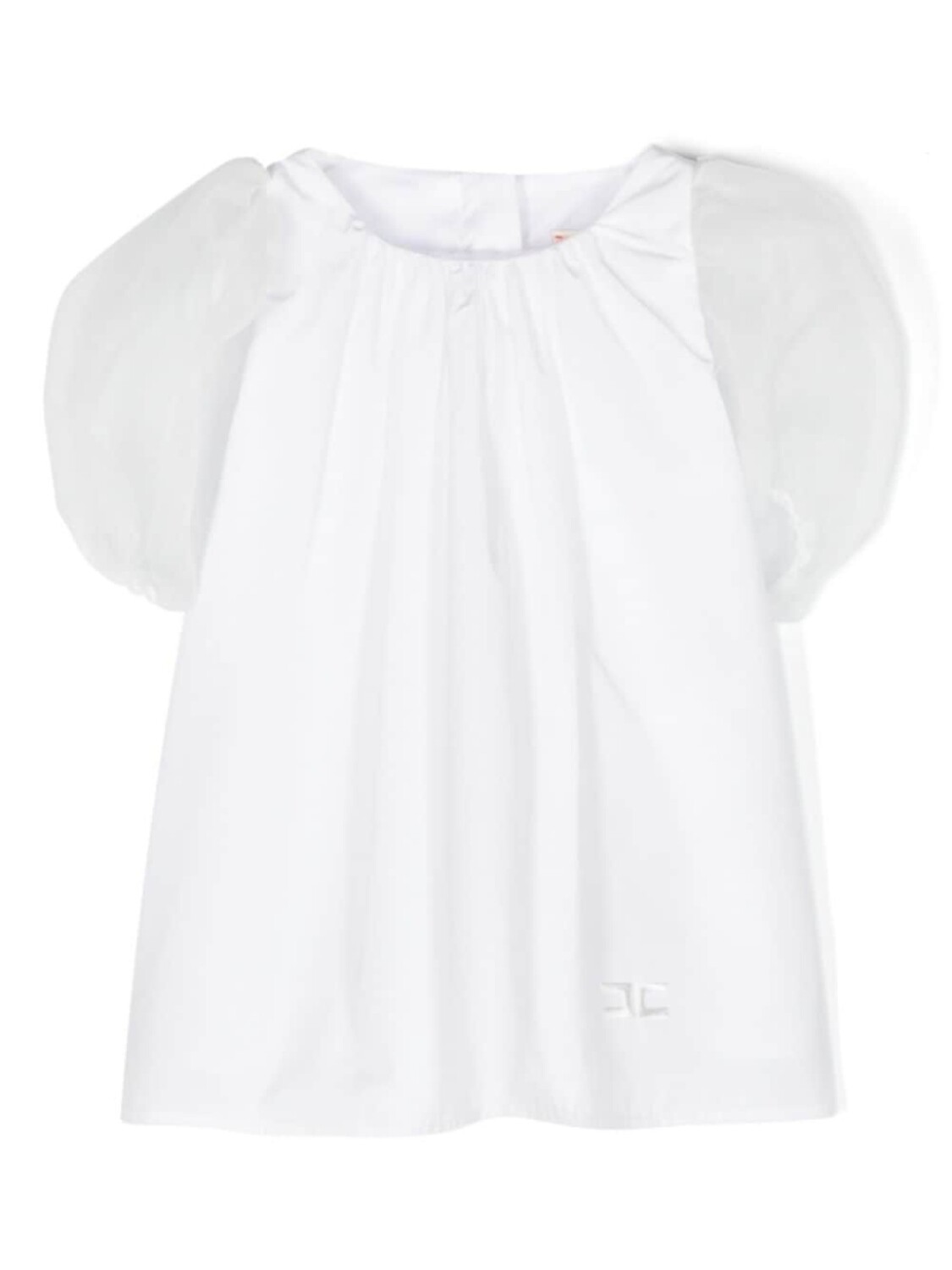 

Elisabetta Franchi La Mia Bambina платье с объемными рукавами, белый