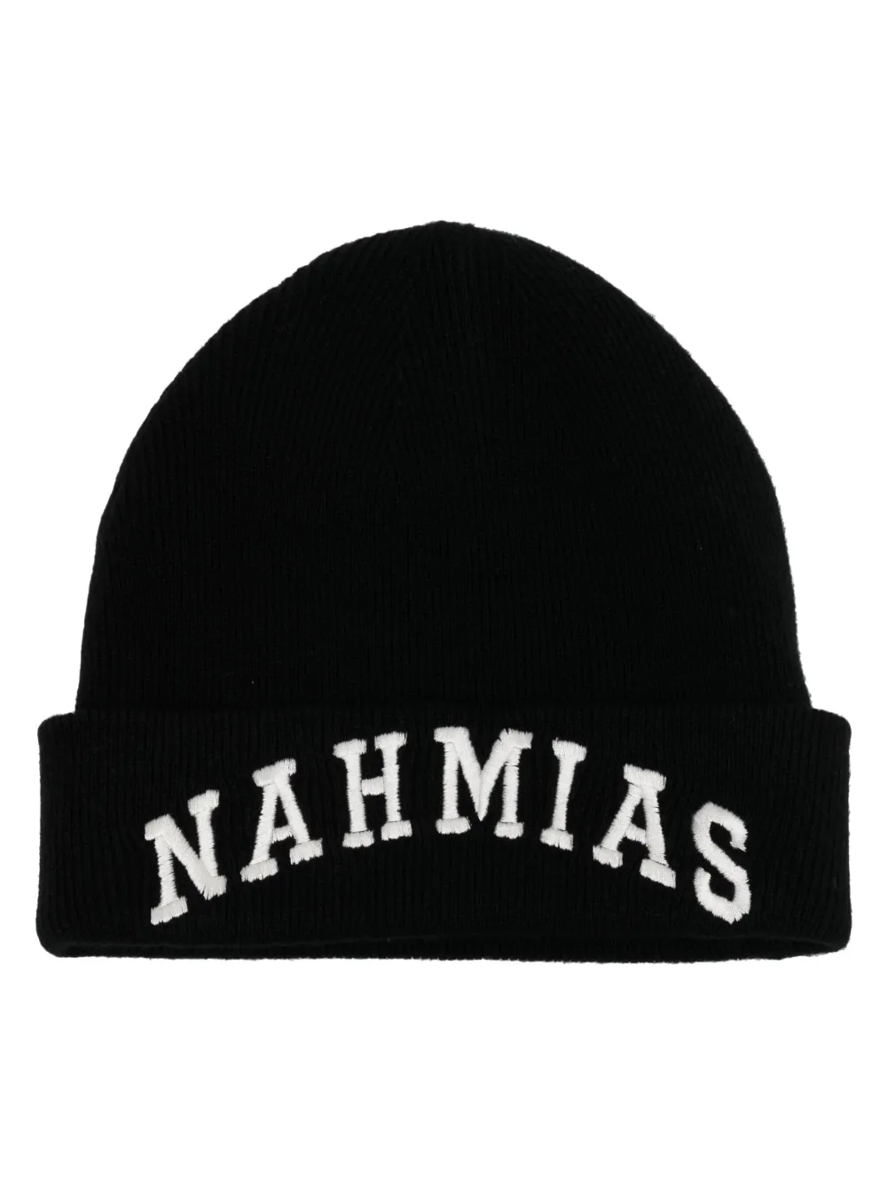 

Шапка бини с вышитым логотипом Nahmias, черный