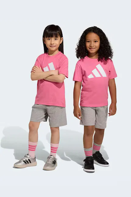 Комплект детский из хлопка Adidas, розовый