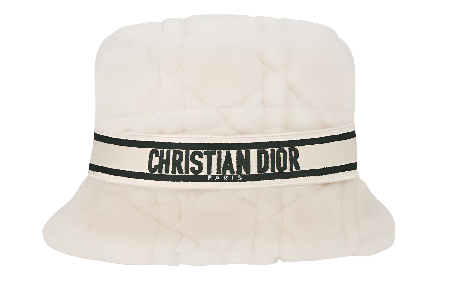 

Хлопковая панама женская DIOR, экрю