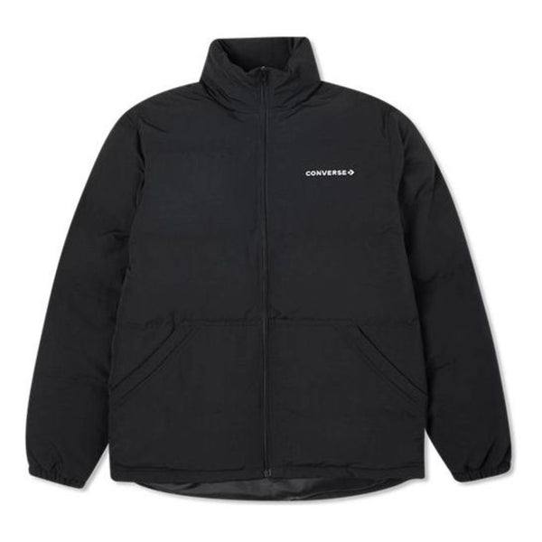 

Куртка core puffer textile jacket 'black' Converse, черный