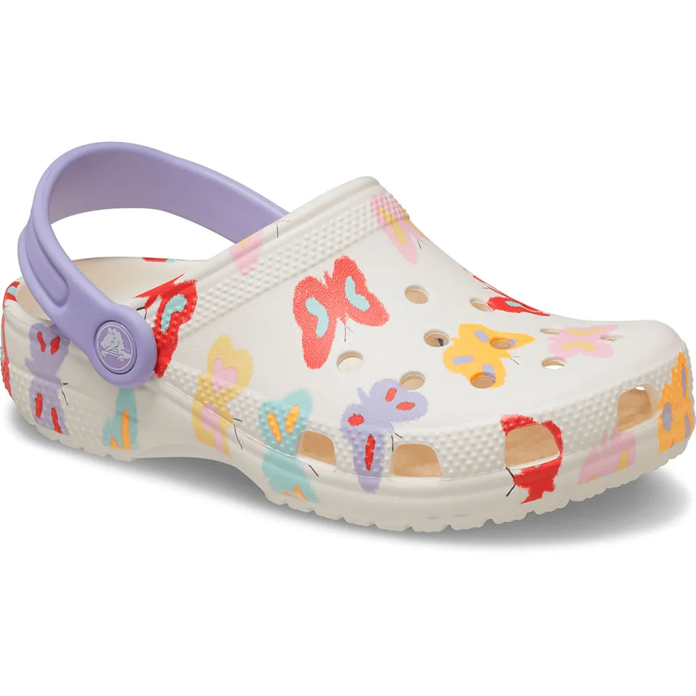 

Сабо Crocs Classic Butterfly Graphic Toddler, белый