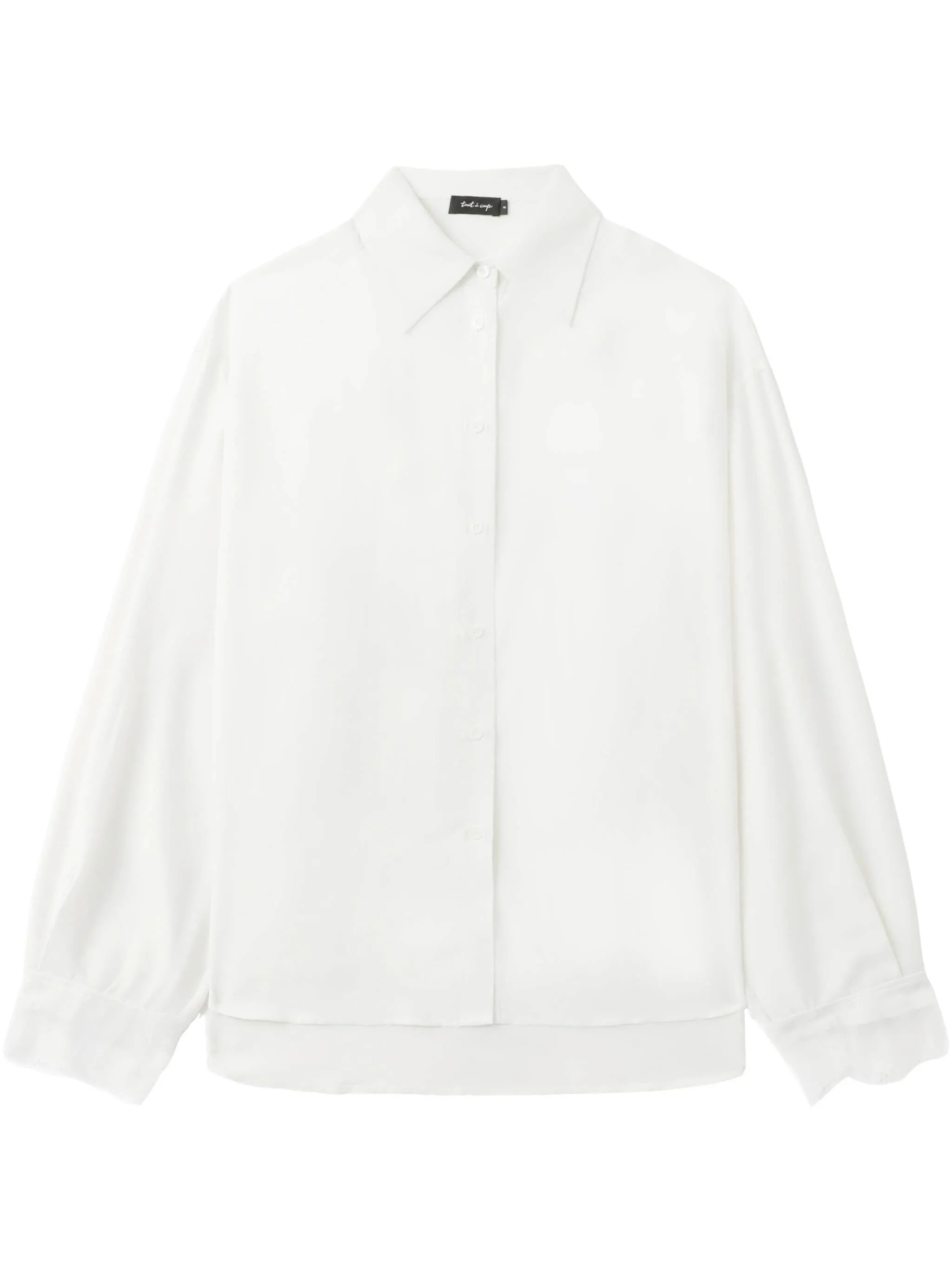 

Рубашка с кружевными манжетами Tout A Coup, белый