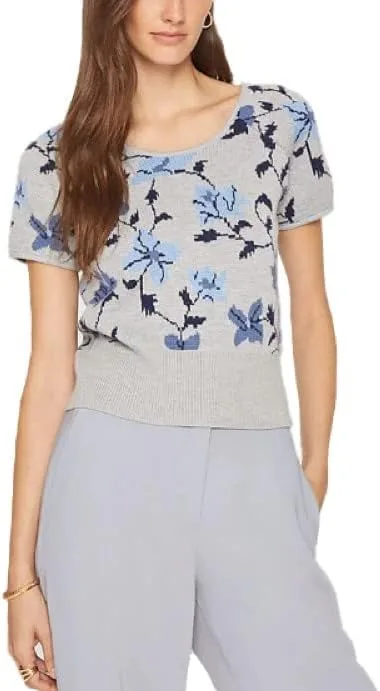 

Club Monaco женская футболка с цветочным жаккардом