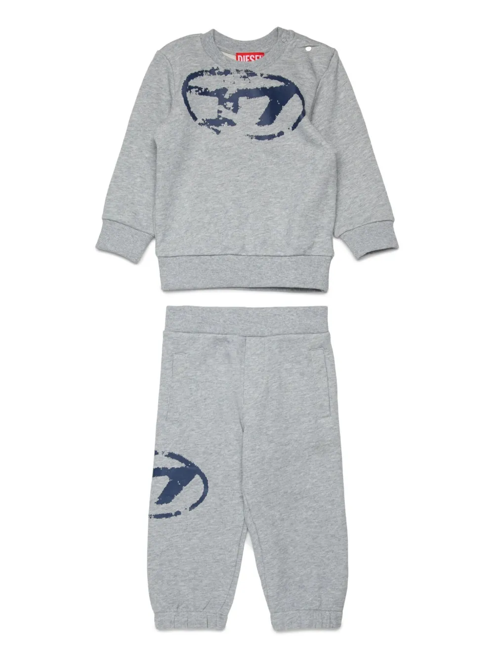 

Спортивный костюм с логотипом Diesel Kids, серый