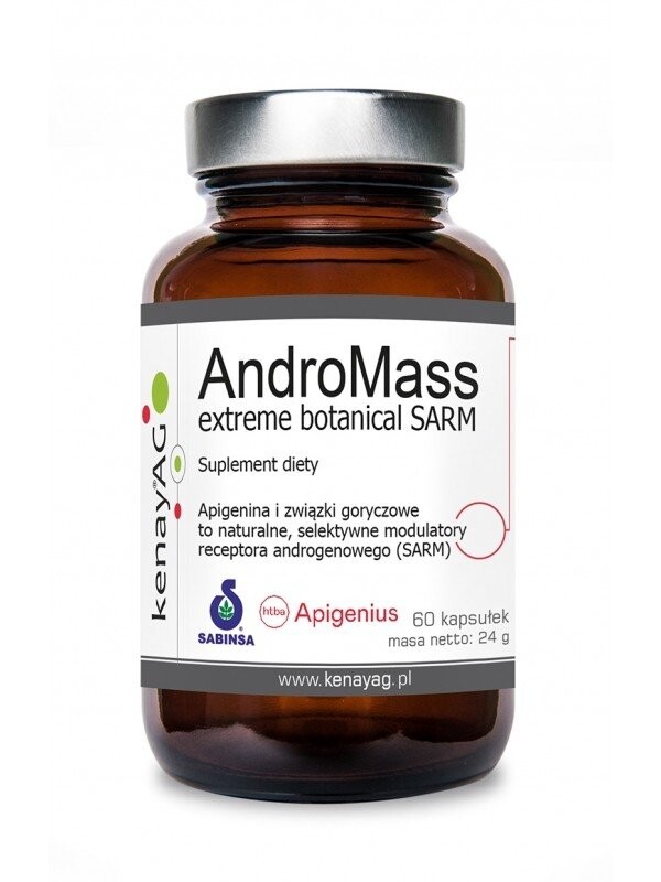 

Диетическая добавка, Kenay AndroMass Extreme Botanical SARM /Апигенин + Горькая дыня/ (Диетическая добавка) - 60 капсул