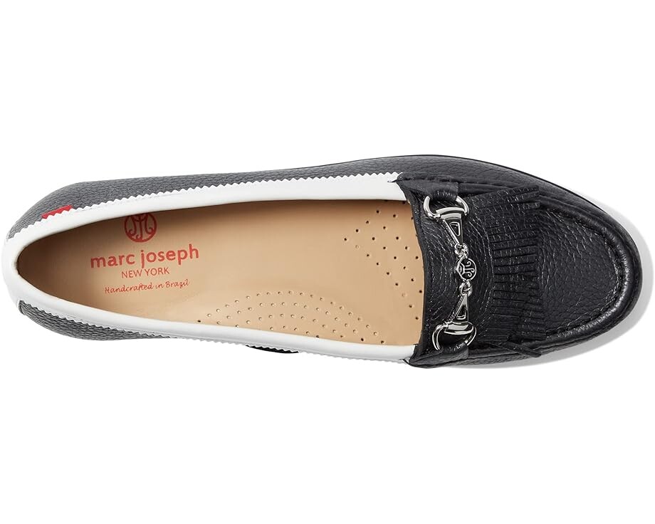 Лоферы Marc Joseph New York Lexington Golf, цвет Black/White Pearlized Grainy — фото 2