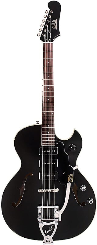 

Электрогитара Guild Starfire I Jet 90 Satin Black - Semi Hollow Body Electric Guitar