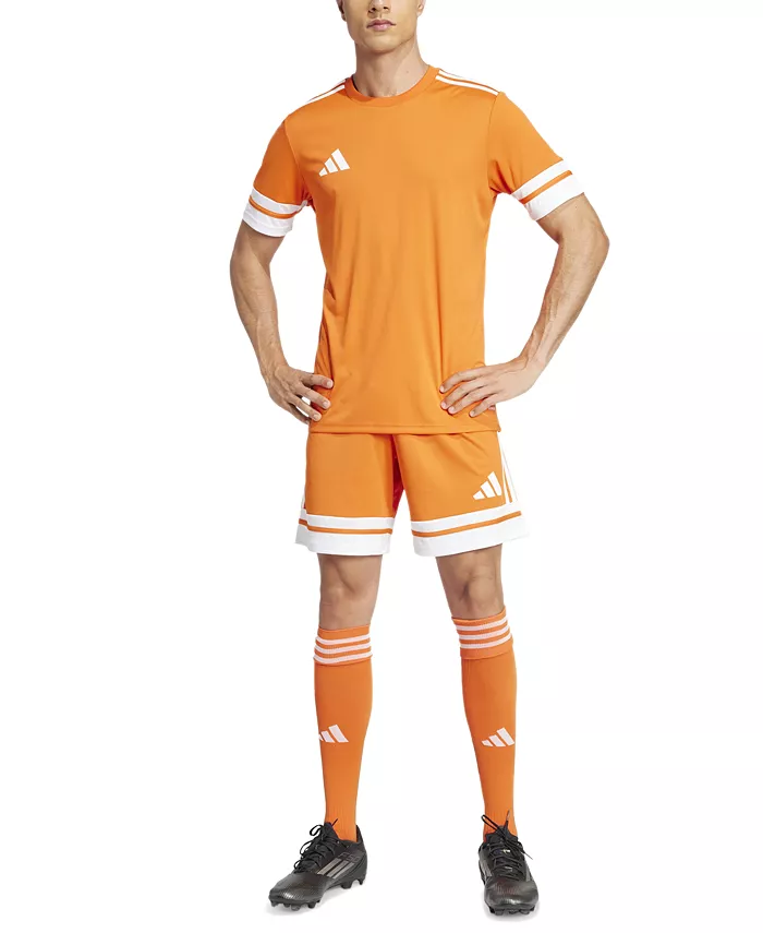 Мужские шорты Regular-Fit Squad 25 с логотипом adidas, оранжевый — фото 4
