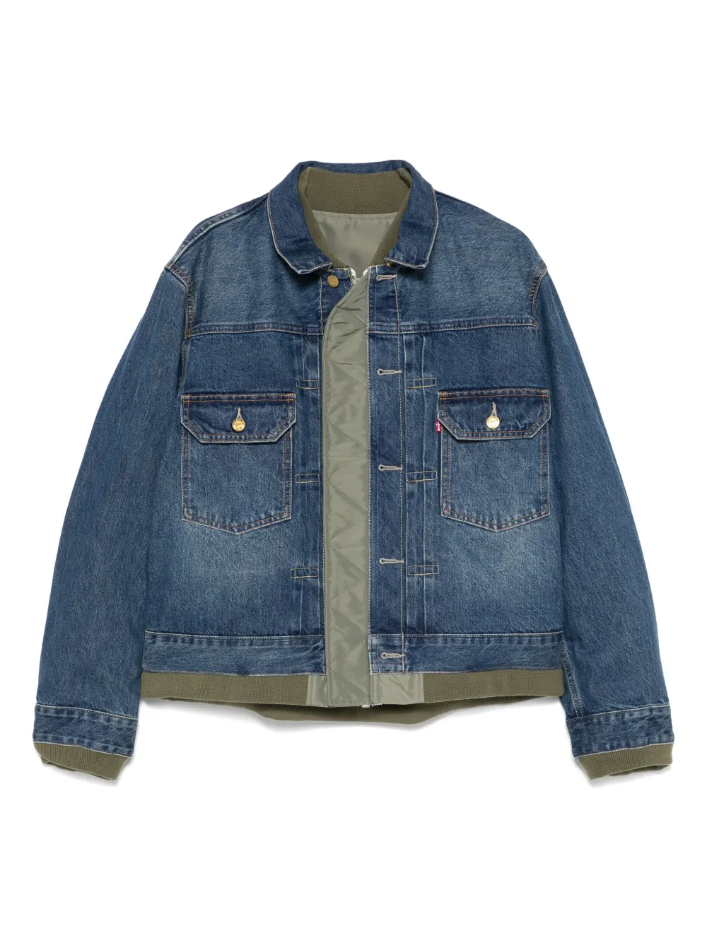 

Джинсовая куртка SACAI, зеленый