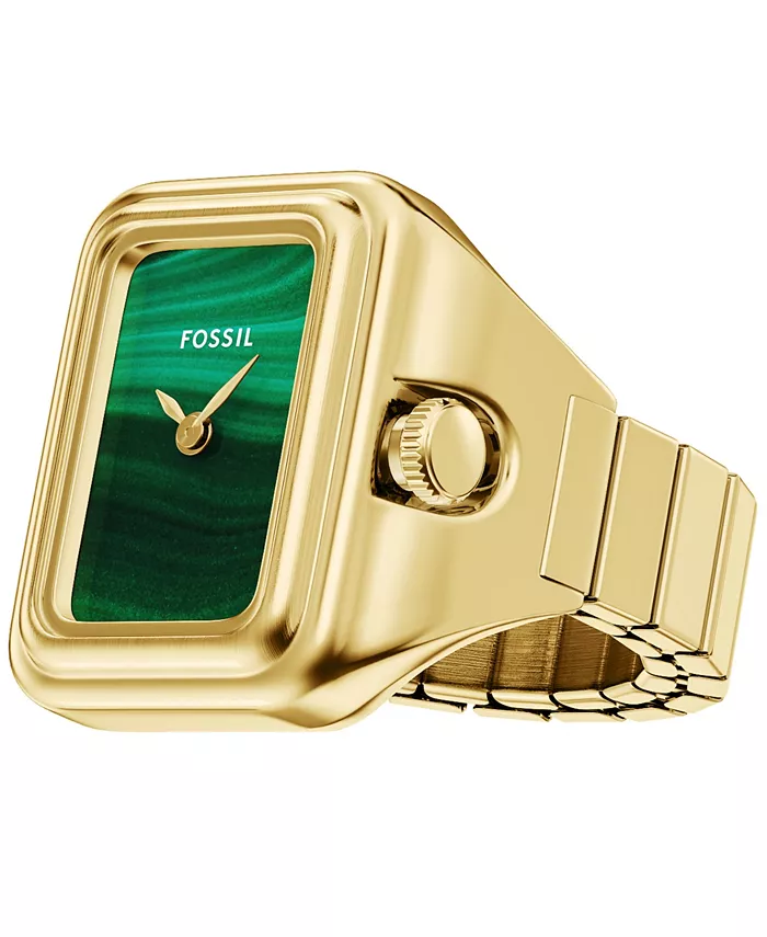 

Женские часы Raquel Watch Ring с двумя стрелками золотистого цвета из нержавеющей стали, 14 мм Fossil