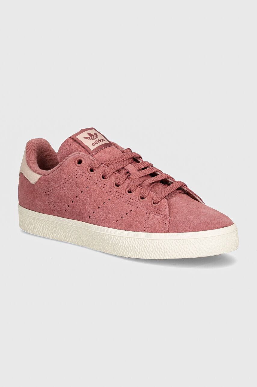 

Замшевые кроссовки adidas Originals Stan Smith Cs, гранатовый