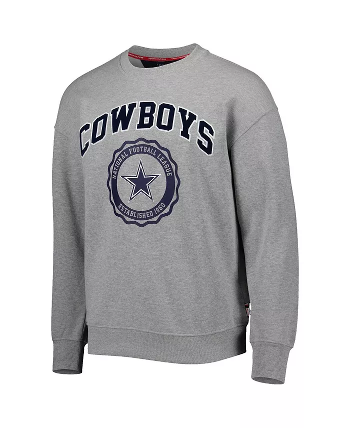 Мужская толстовка Ronald Crew Dallas Cowboys цвета хизер-серый Tommy Hilfiger — фото 4