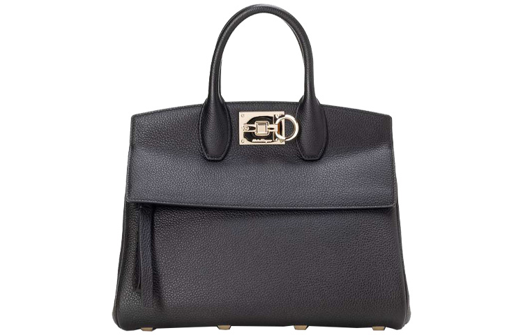 

Сумка через плечо Ferragamo из телячьей кожи, стандартная женская, черная