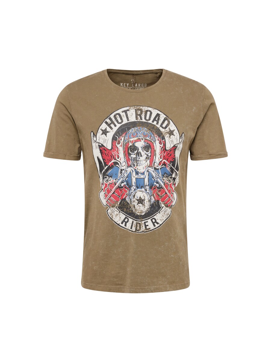 

Классическая футболка Key Largo Shirt HOT ROAD, хаки