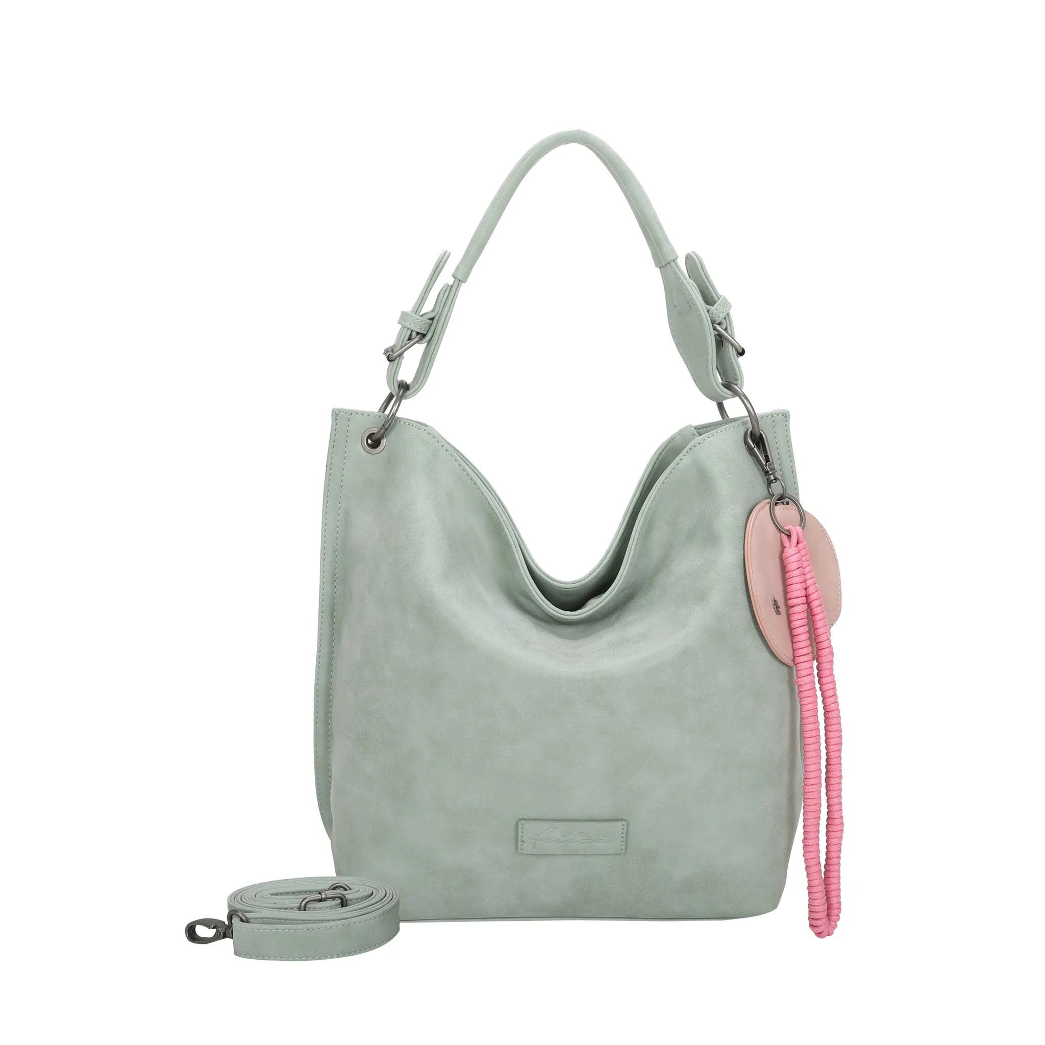 

Сумка через плечо Fritzi from Prussia "Fritzi01N" со съемным ключом-змеей и подвеской для сумки Fritzi Aus Preußen, мятный