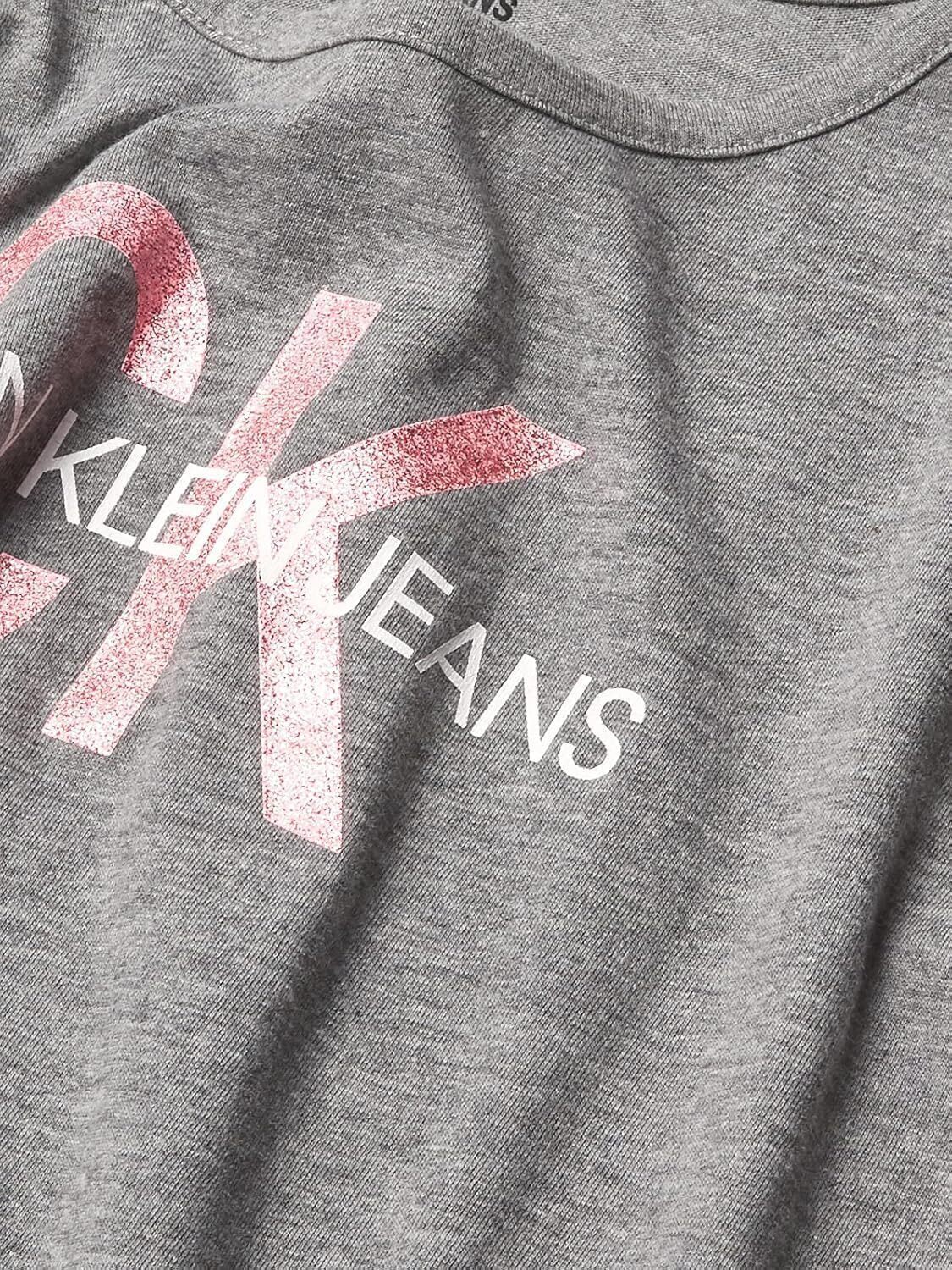 Футболка Calvin Klein Legacy Graphic с короткими рукавами для девочек, Black Box 4187 — фото 2