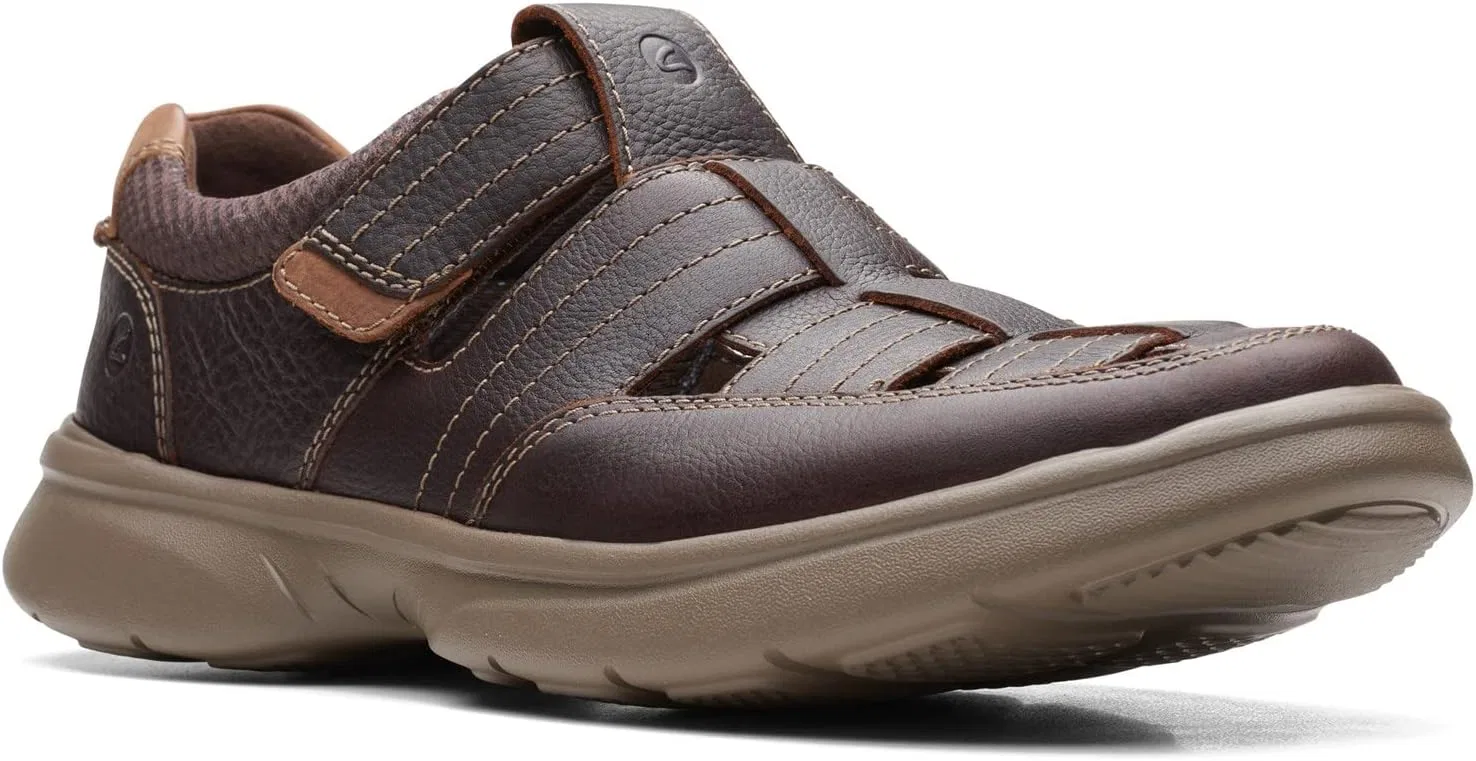 Мужские туфли Clarks Bradley Cove, Brown Drum Leather. — фото 2