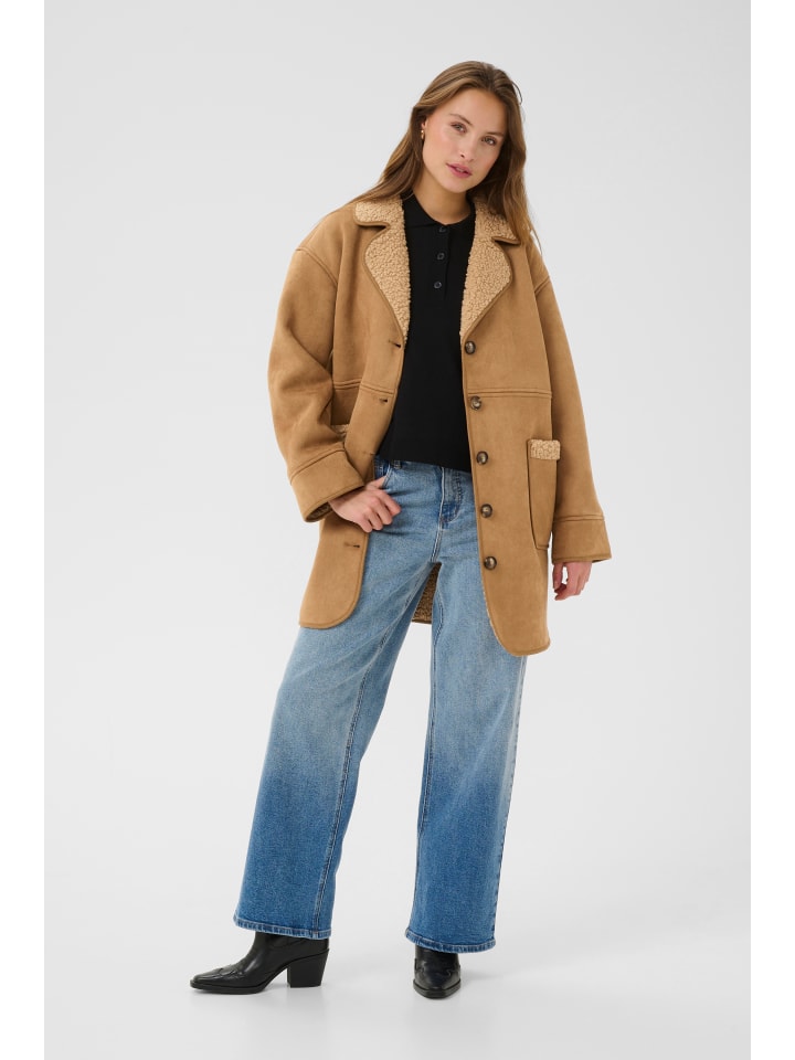 

Kaffe Куртка свободного кроя KAmarlie, цвет «Жареный кокос»