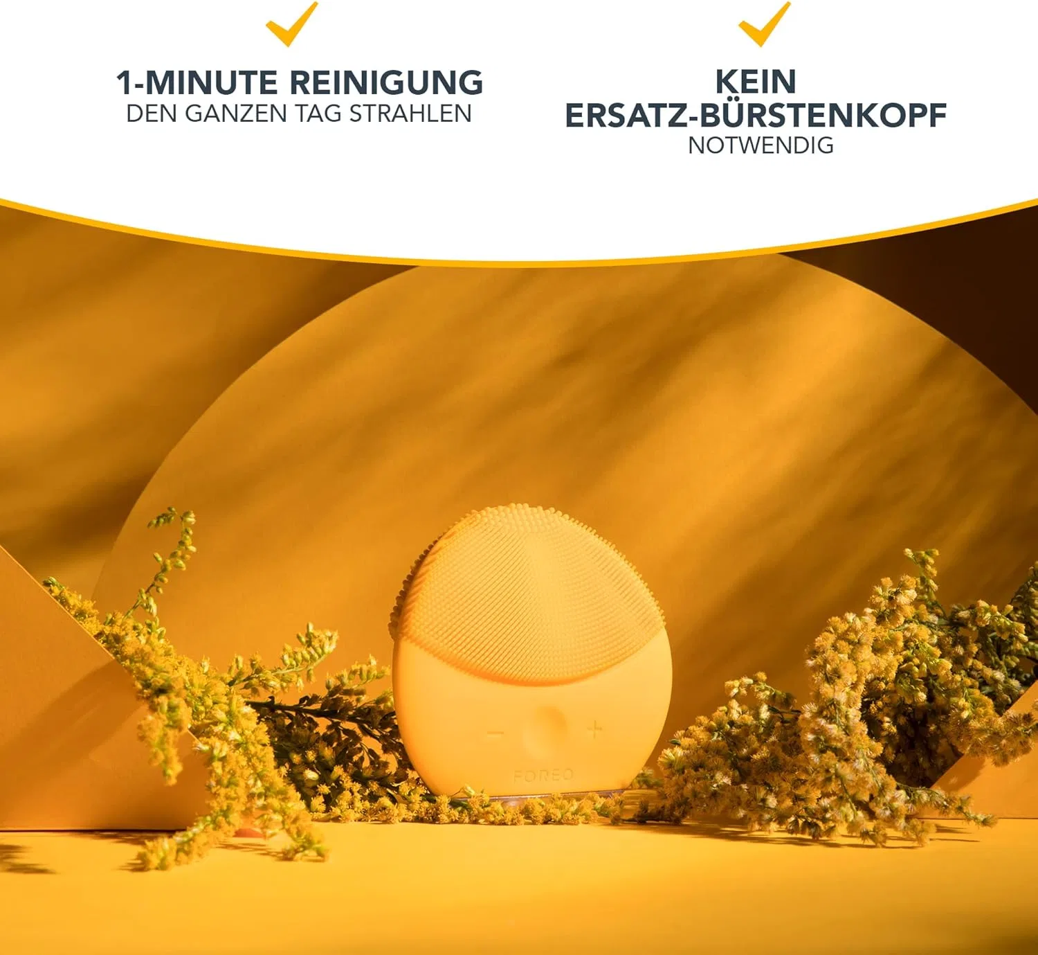 Щетка для чистки лица «Luna Mini 2» от Foreo Foreo, Sunflower Yellow — фото 4