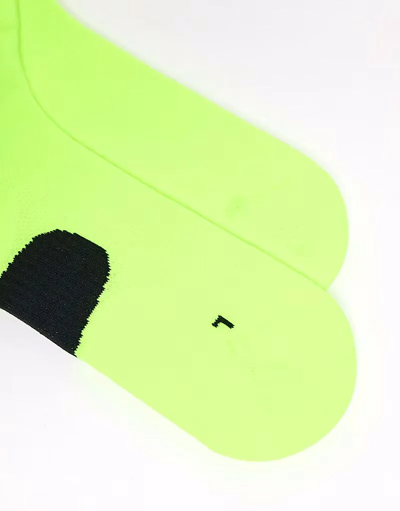 Носки Nike Running Fast до щиколотки неоново-желтого цвета — фото 3