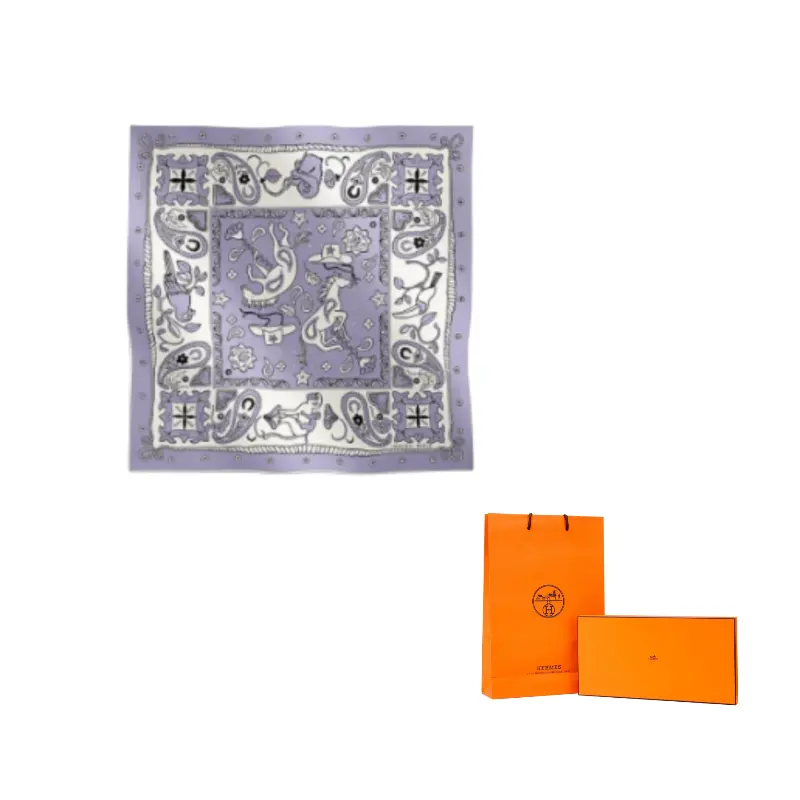

HERMES Шёлковый шарф Multicolor, Purple