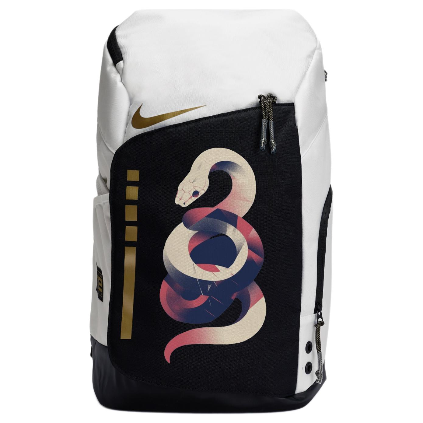 

Nike Тканевый рюкзак унисекс черный белый, White Snake Entwined