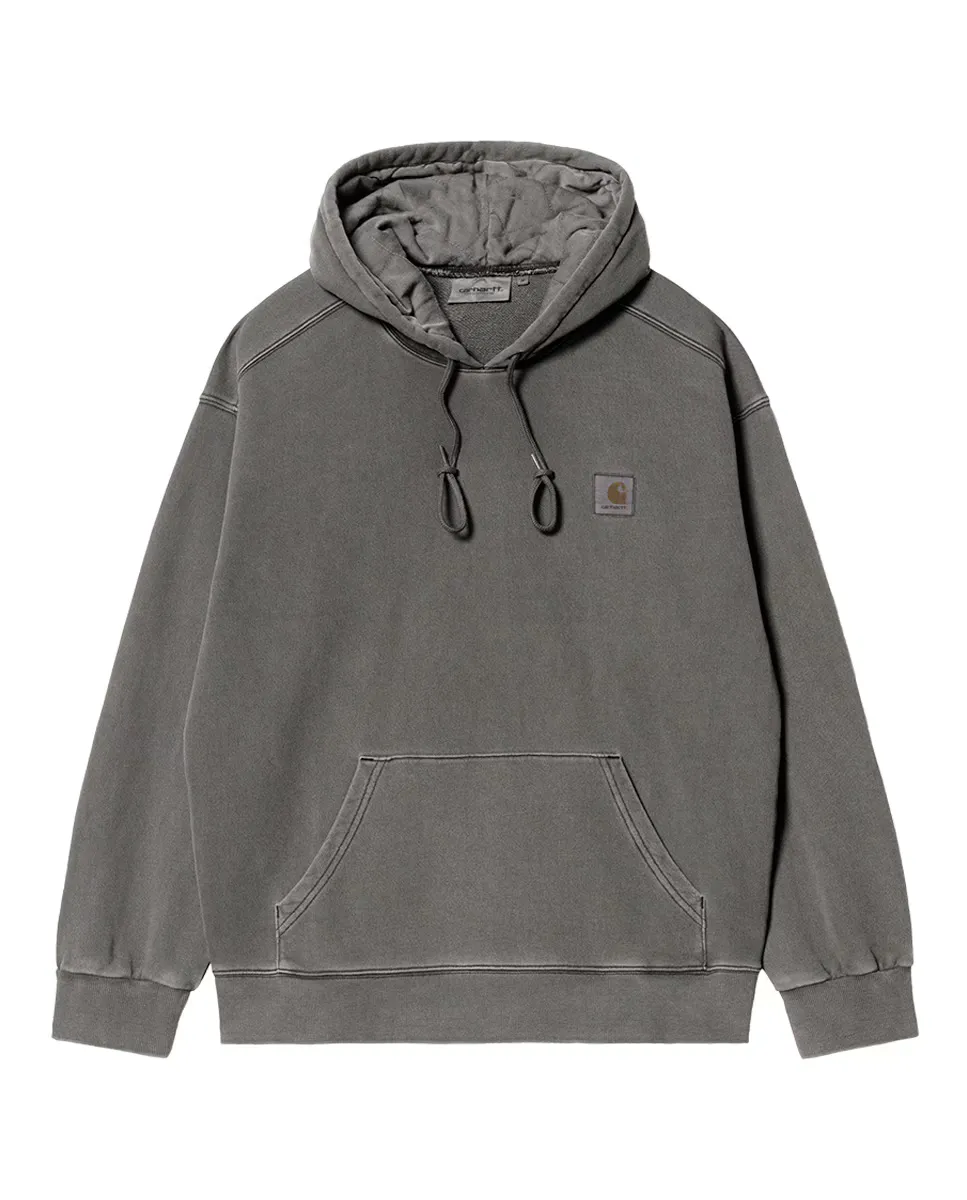 

Мужская хлопковая толстовка с капюшоном Carhartt WIP, серый