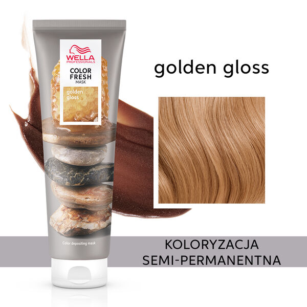 Маска-окрашивание волос «Золотой блеск», 150 мл Wella Professional Color fresh, цвет golden gloss — фото 2