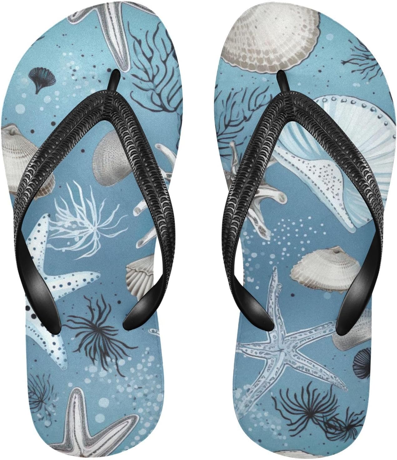 

Сандалии Shell Starfish для пляжа, летние повседневные шлепанцы для женщин и мужчин Kfbe
