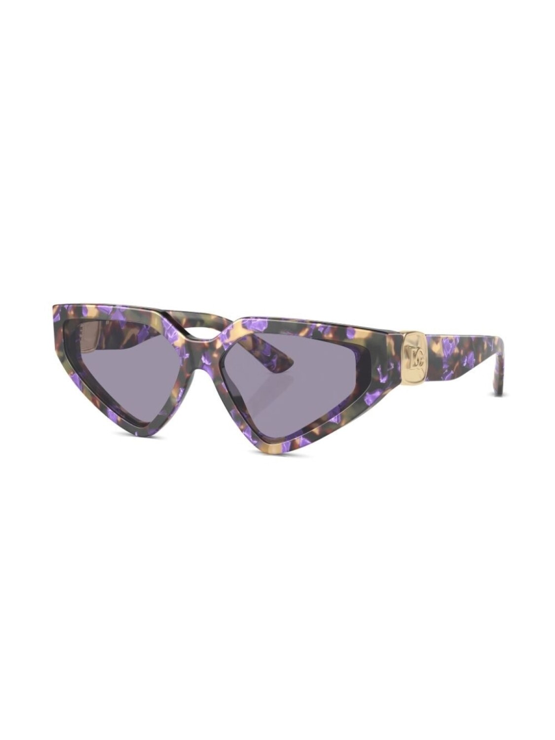 Dolce & Gabbana Eyewear солнцезащитные очки Precious в оправе 'кошачий глаз', синий — фото 2