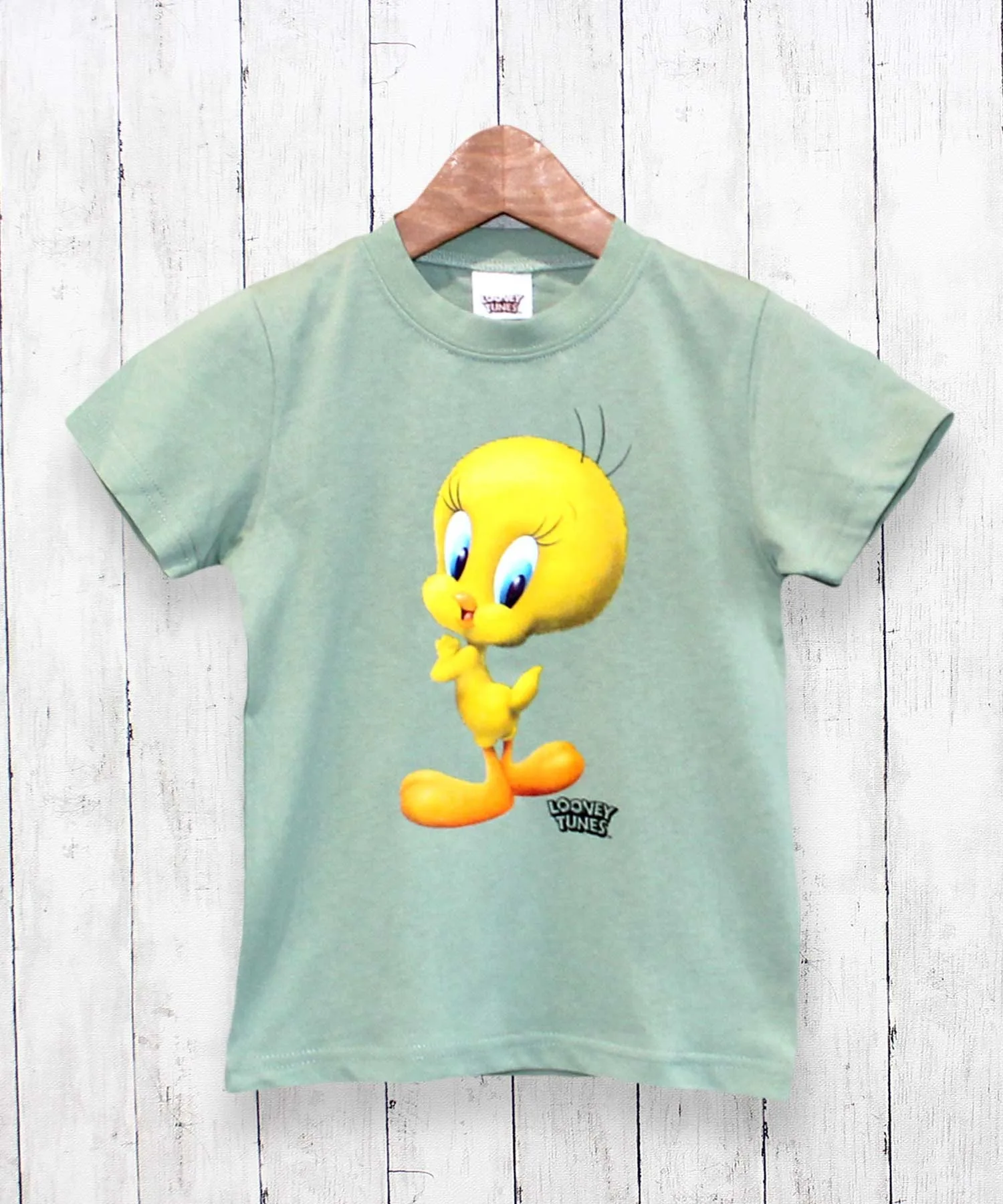 Детская футболка с принтом Tweety Looney Tunes ZI-ON мятного цвета