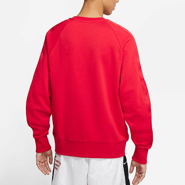 Толстовка Nike MENS Sportswear Swoosh Casual Sports Crew-neck Red, красный — фото 4