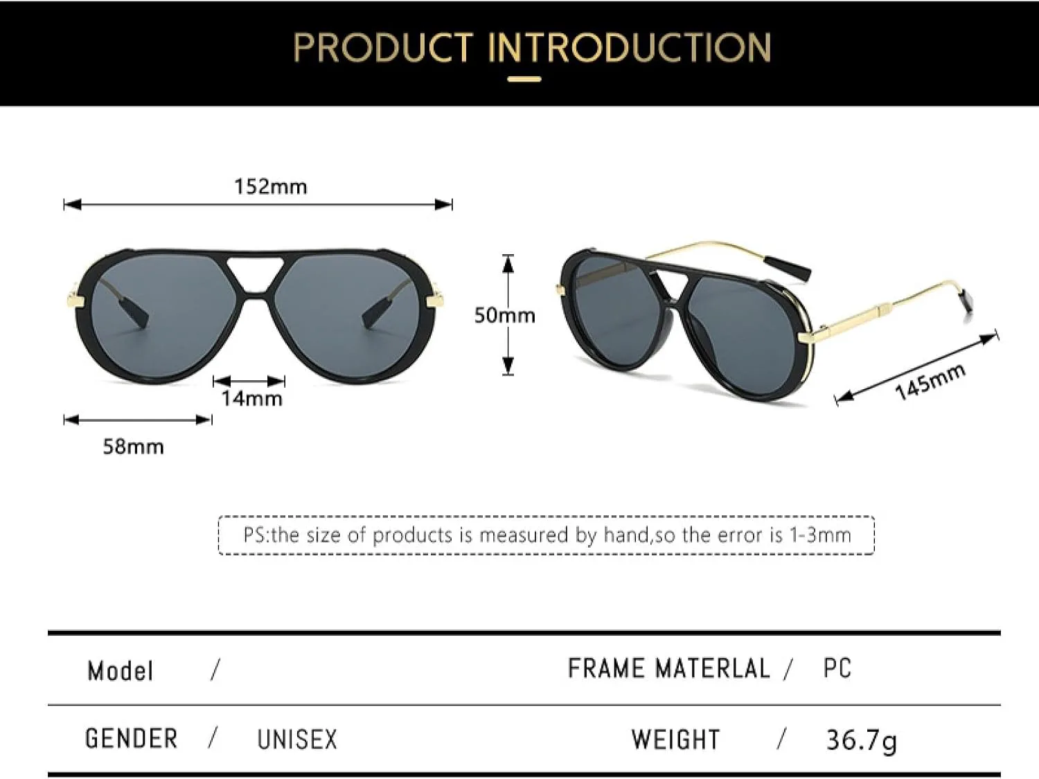 

Классические металлические ретро-очки овальной формы для женщин и мужчин, винтажные солнцезащитные очки, модные очки с защитой от УФ-излучения UV400 generic, C5