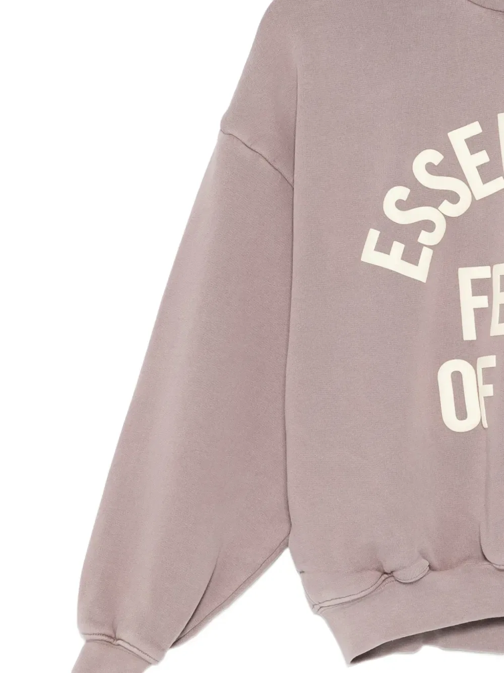 Толстовка с длинными рукавами и принтом логотипа Fear Of God Essentials Kids, фиолетовый — фото 3