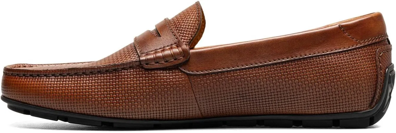 Мужские лоферы Florsheim Motor Moc Toe Penny Driver Slipper, коньячный — фото 4
